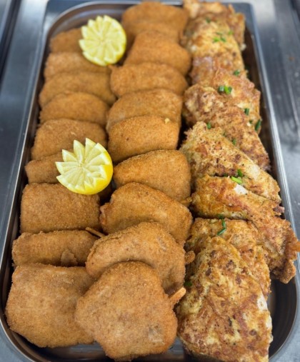 Schnitzelplatte "heiß"