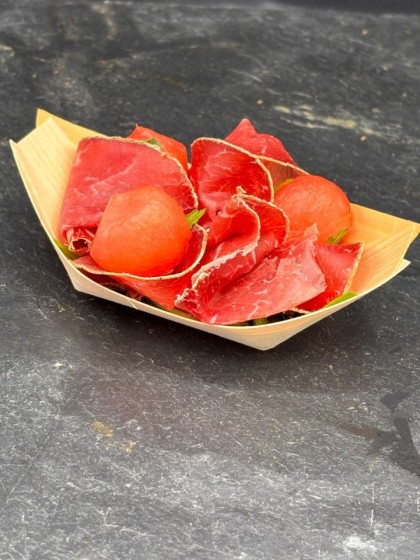 Bresaola-Melone-Schiffchen